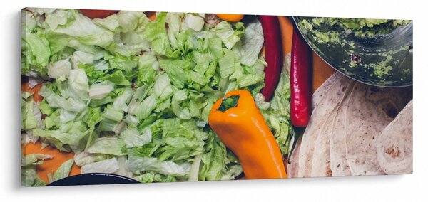 Tablou cu legume (120x50 cm)