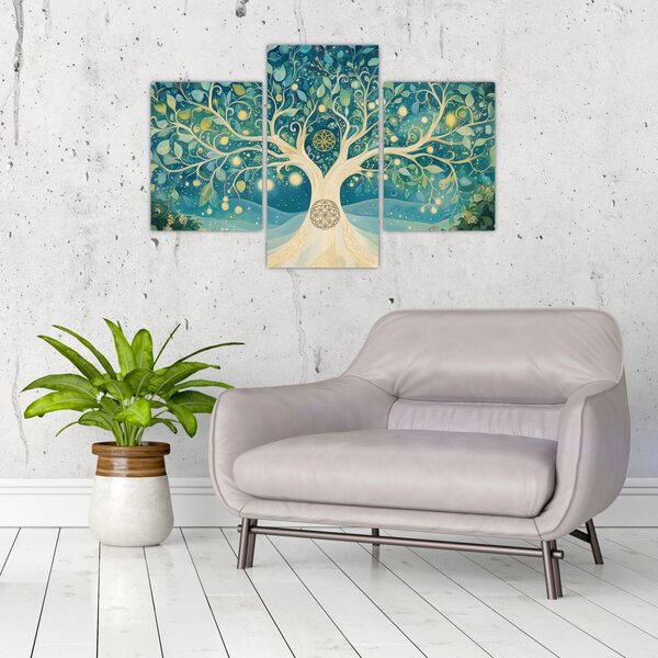 Tablou – Arbore magic cu spirale (90x60 cm)