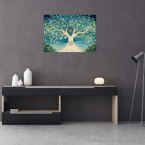 Tablou – Arbore magic cu spirale (70x50 cm)