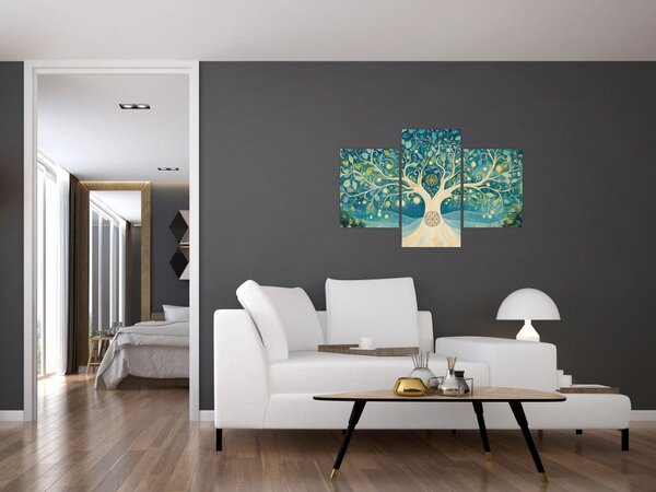 Tablou – Arbore magic cu spirale (90x60 cm)