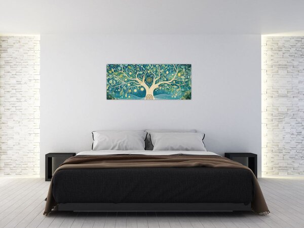 Tablou – Arbore magic cu spirale (120x50 cm)