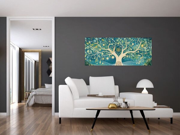 Tablou – Arbore magic cu spirale (120x50 cm)