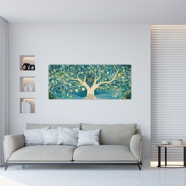 Tablou – Arbore magic cu spirale (120x50 cm)