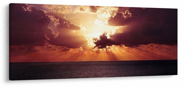 Tablou cu soarele după nori (120x50 cm)