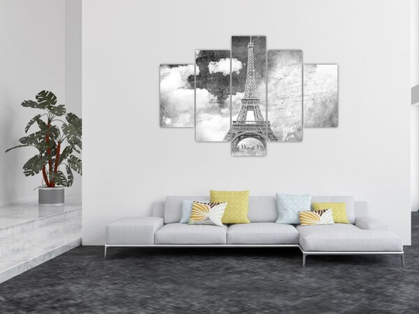 Tablou - Carte poștală de epocă a orașului N⁰3 (150x105 cm)