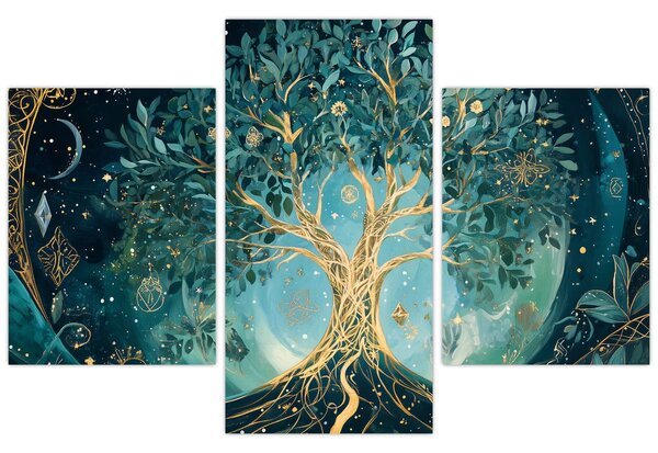 Tablou – Arborele vieții în univers (90x60 cm)