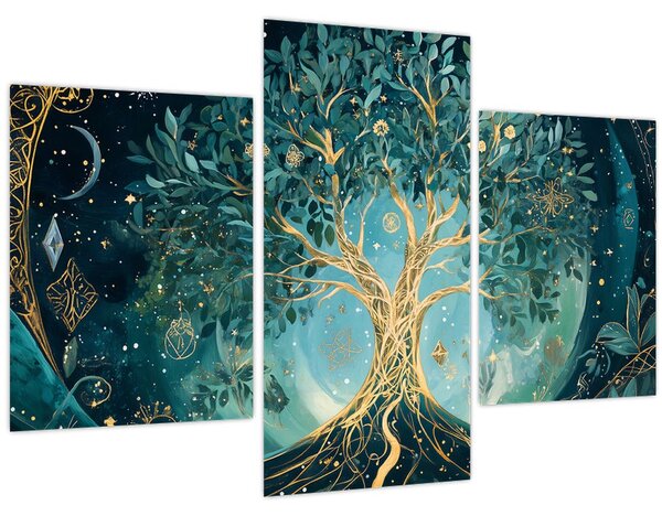 Tablou – Arborele vieții în univers (90x60 cm)
