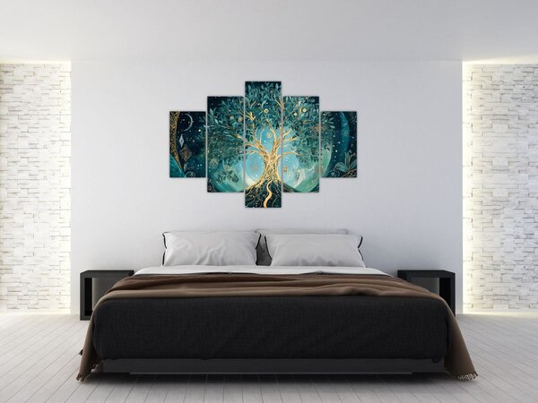 Tablou – Arborele vieții în univers (150x105 cm)