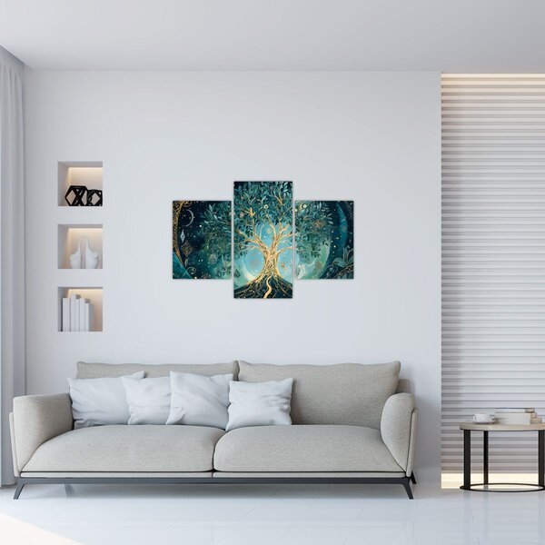 Tablou – Arborele vieții în univers (90x60 cm)