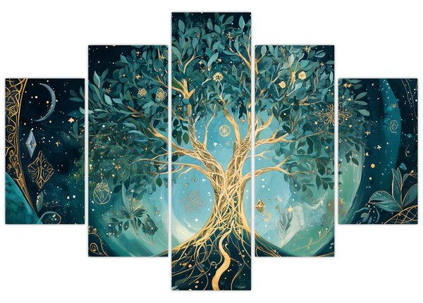 Tablou – Arborele vieții în univers (150x105 cm)