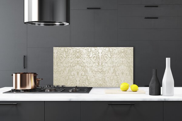 Panou sticla bucatarie Abstract Art White