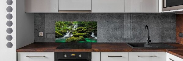 Panou perete bucătărie Cascada din pădure