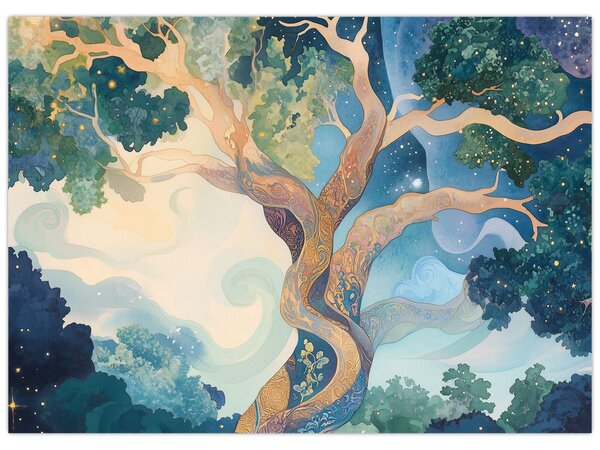 Tablou – Arbore cosmic (70x50 cm)