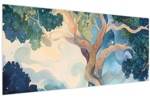 Tablou – Arbore cosmic (120x50 cm)