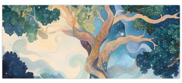 Tablou – Arbore cosmic (120x50 cm)