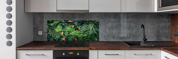 Sticlă pentru bucătărie junglă exotice