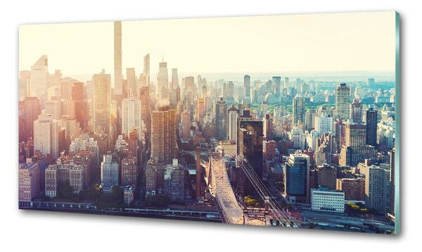 Panou sticla securizata bucatarie New York pasăre de zbor