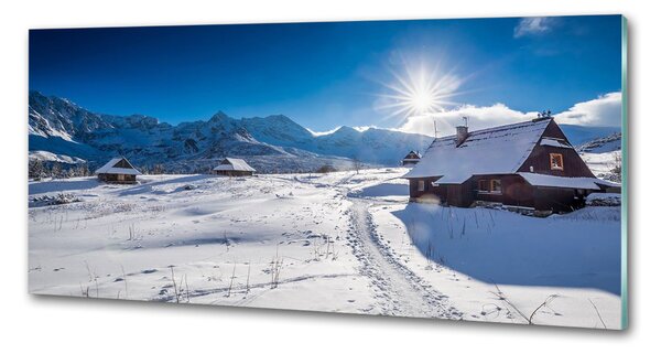 Panou sticlă bucătărie Hale Tatry
