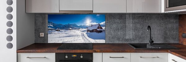 Panou sticlă bucătărie Hale Tatry