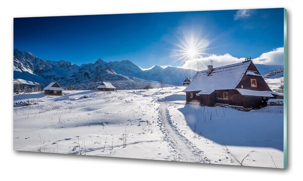 Panou sticlă bucătărie Hale Tatry