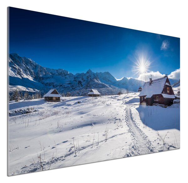 Panou sticlă bucătărie Hale Tatry