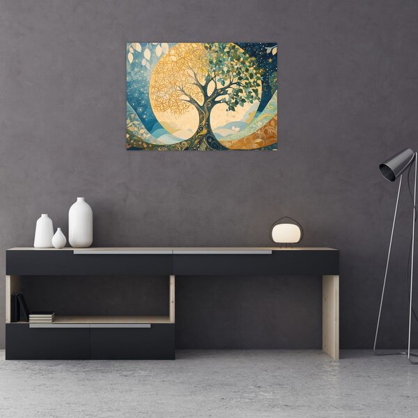 Tablou – Arborele vieții în lună (70x50 cm)