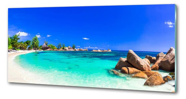 Panou sticla securizata bucatarie plaja Seychelles