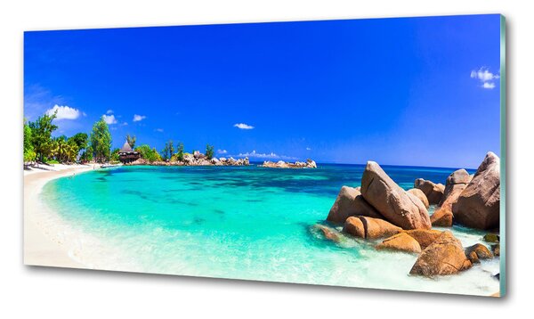 Panou sticla securizata bucatarie plaja Seychelles