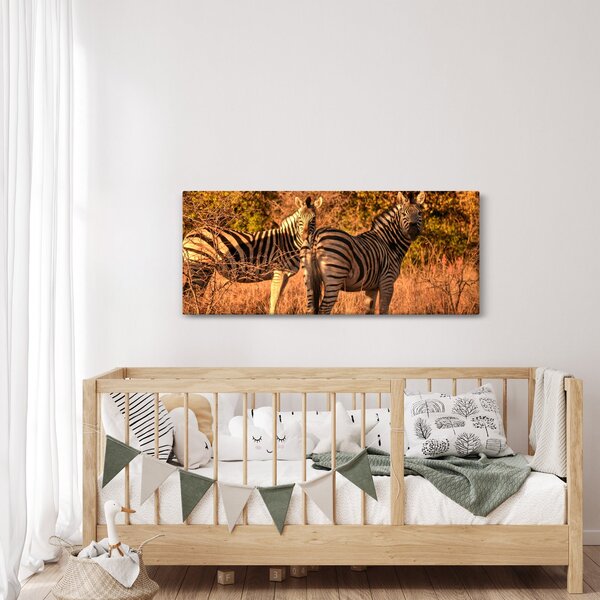 Tablou cu zebre (120x50 cm)