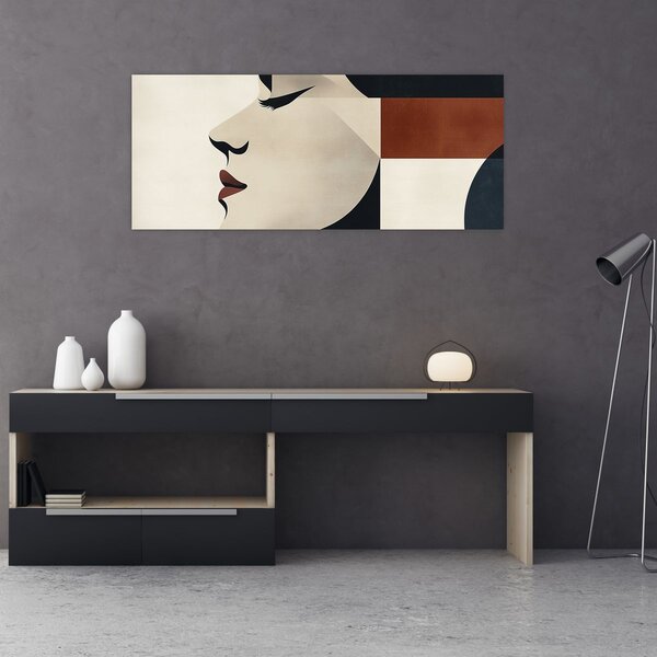 Tablou - Femeie din profil (120x50 cm)