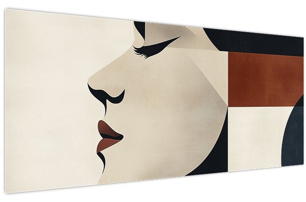 Tablou - Femeie din profil (120x50 cm)
