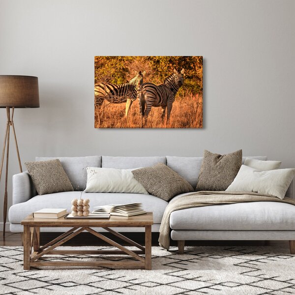 Tablou cu zebre (90x60 cm)