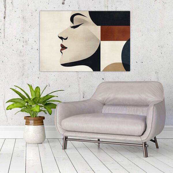 Tablou - Femeie din profil (90x60 cm)