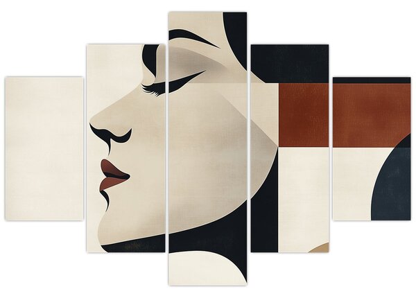 Tablou - Femeie din profil (150x105 cm)
