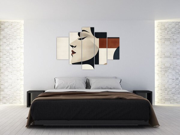 Tablou - Femeie din profil (150x105 cm)