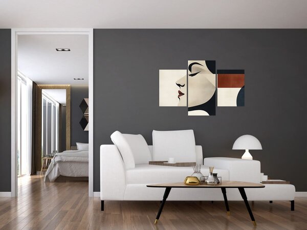 Tablou - Femeie din profil (90x60 cm)