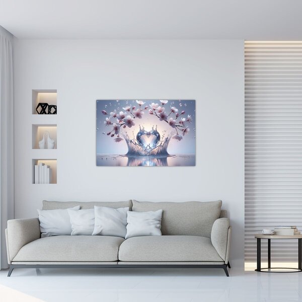 Tablou - Inimă de diamant (90x60 cm)