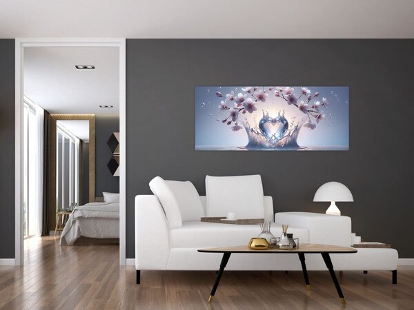 Tablou - Inimă de diamant (120x50 cm)