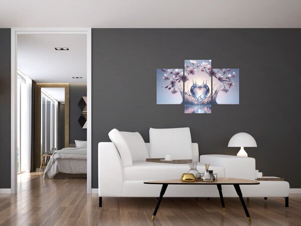 Tablou - Inimă de diamant (90x60 cm)