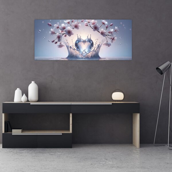 Tablou - Inimă de diamant (120x50 cm)