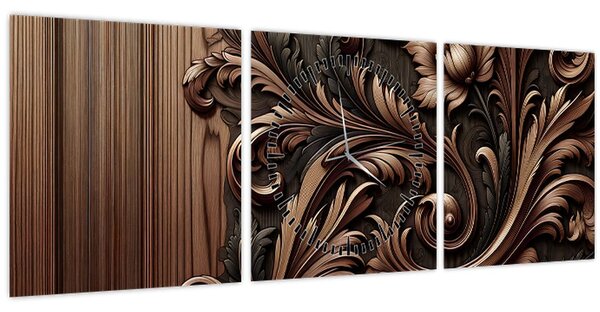 Tablou - Model din lemn (cu ceas) (90x30 cm)