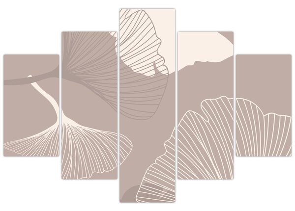 Tablou - Frunze bej N⁰1 (150x105 cm)