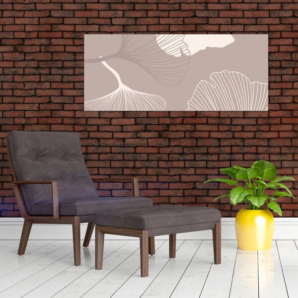 Tablou - Frunze bej N⁰1 (120x50 cm)