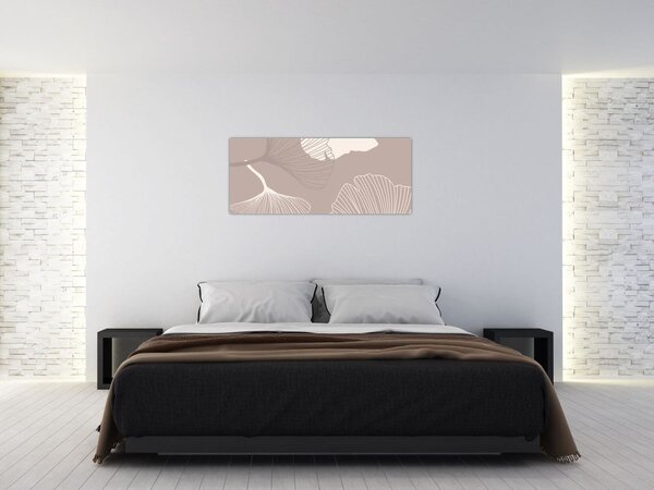 Tablou - Frunze bej N⁰1 (120x50 cm)