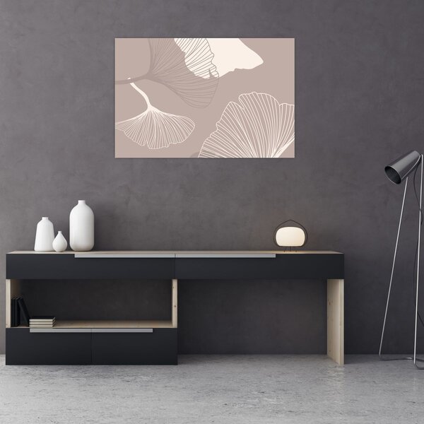 Tablou - Frunze bej N⁰1 (90x60 cm)