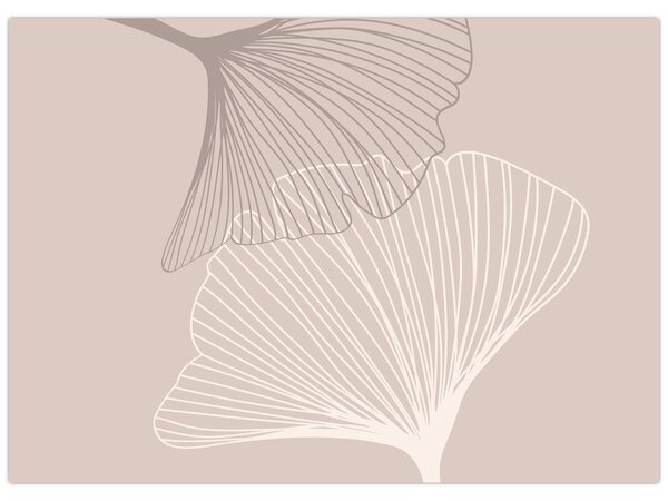 Tablou - Frunze bej N⁰2 (70x50 cm)