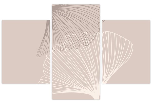 Tablou - Frunze bej N⁰2 (90x60 cm)