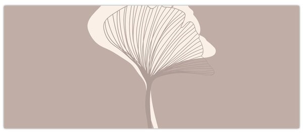 Tablou - Frunze bej N⁰3 (120x50 cm)