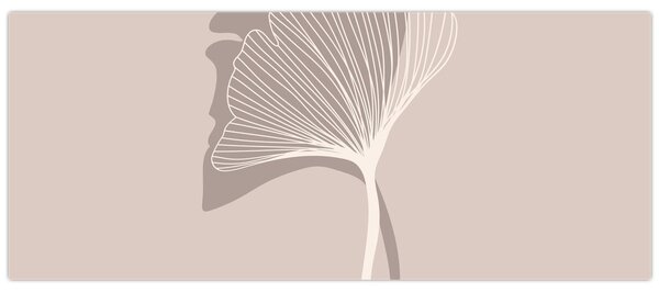 Tablou - Frunze bej N⁰4 (120x50 cm)