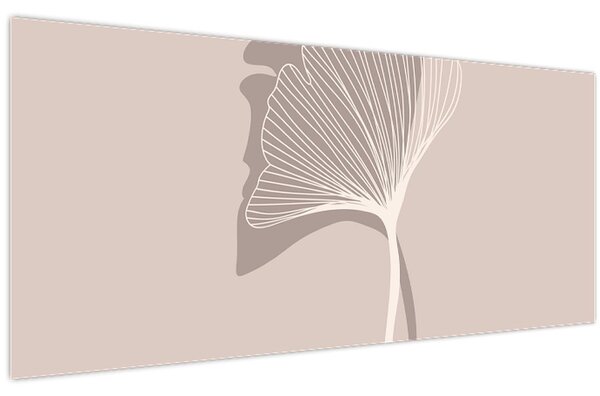 Tablou - Frunze bej N⁰4 (120x50 cm)